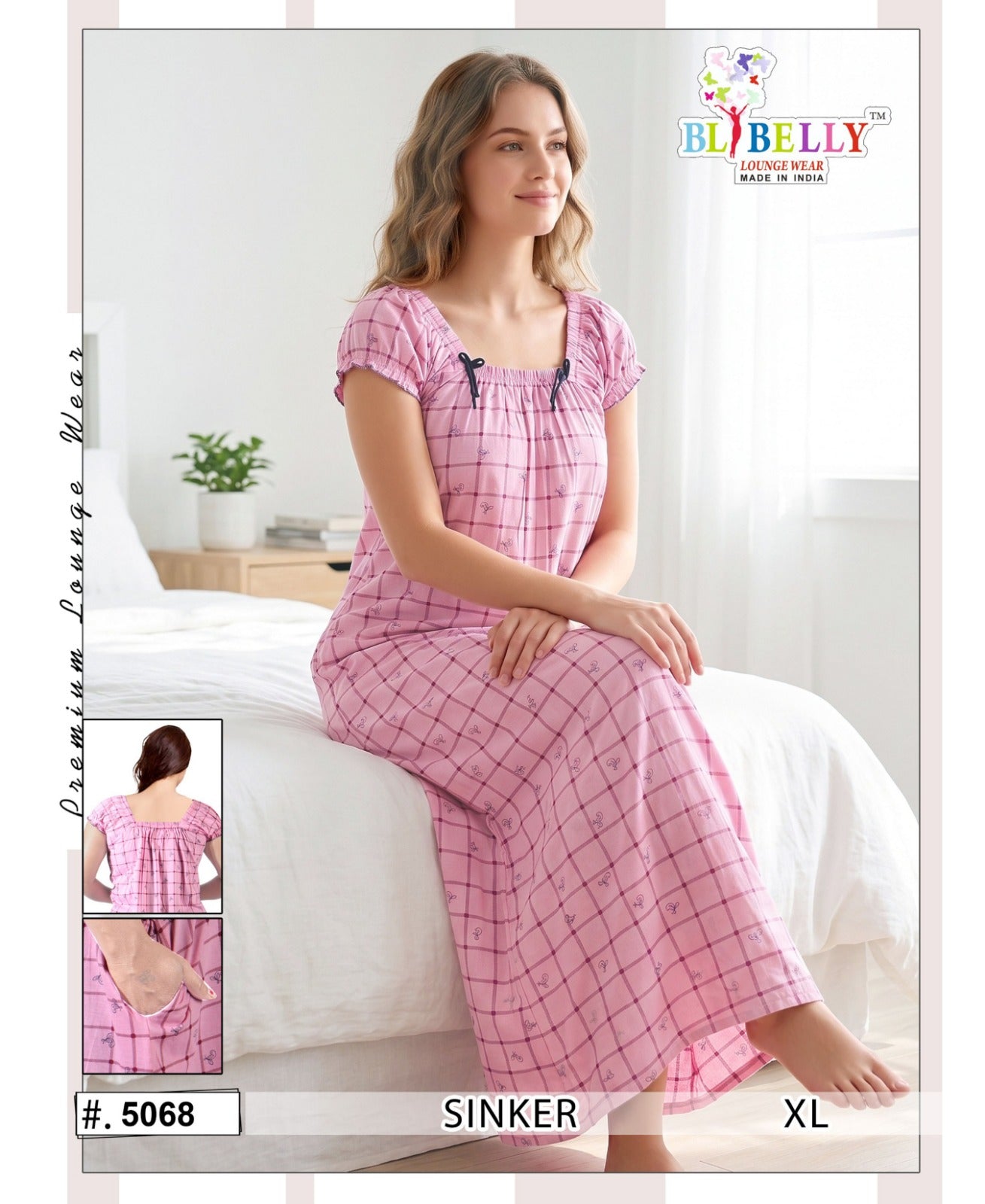Vol 732 Belly Hosiery Cotton Night Gowns Exporter