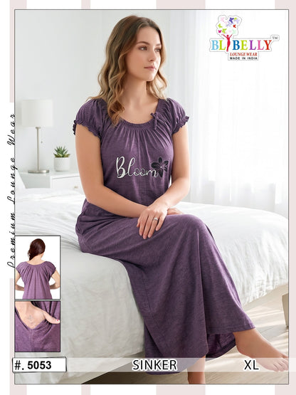 Vol 733 Belly Hosiery Cotton Night Gowns Supplier