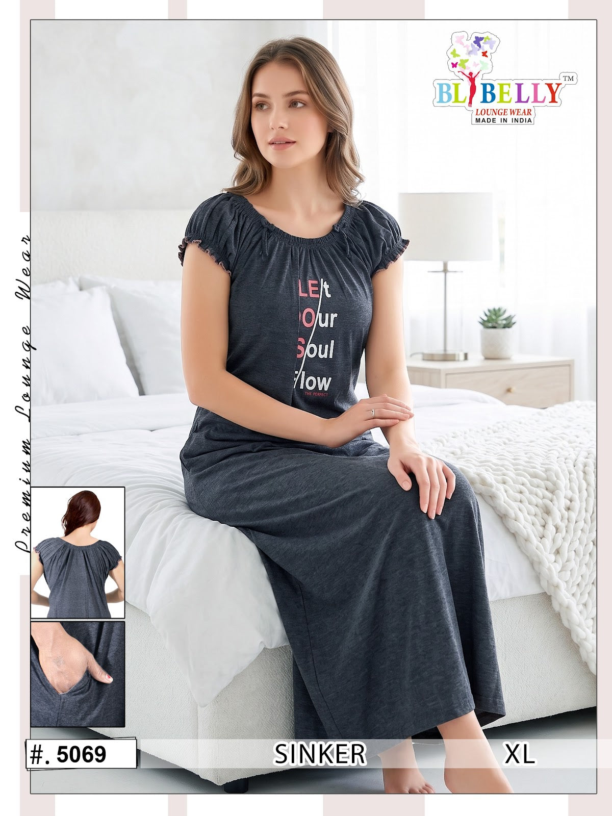 Vol 733 Belly Hosiery Cotton Night Gowns Supplier