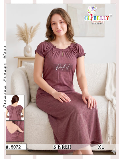 Vol 733 Belly Hosiery Cotton Night Gowns Supplier