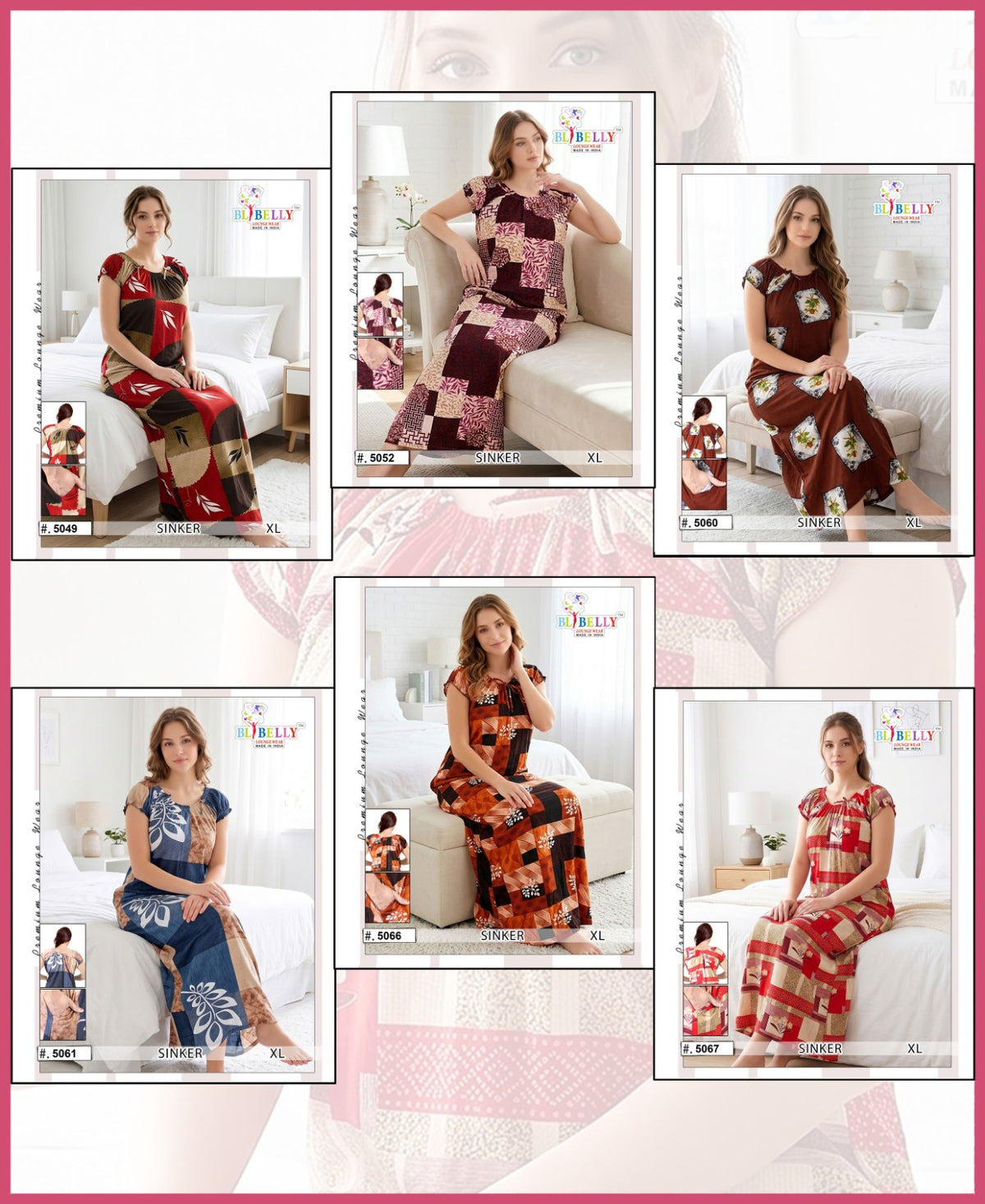 Vol 737 Belly Sinker Night Gowns Supplier India