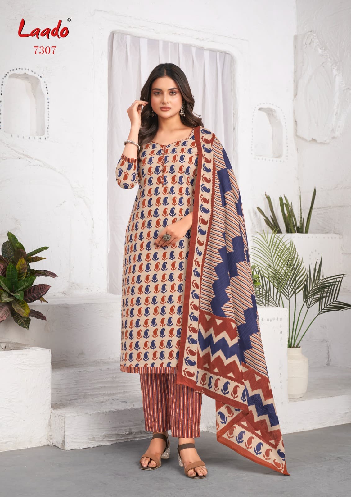 Vol 73 Laado Cotton Dress Material Wholesale Price