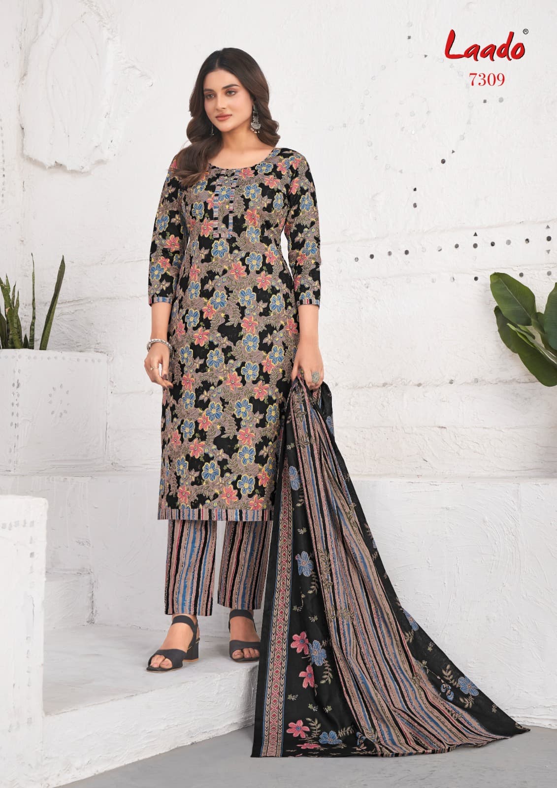 Vol 73 Laado Cotton Dress Material Wholesale Price