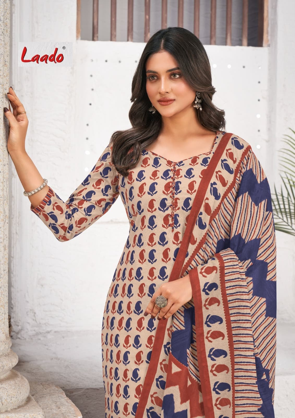 Vol 73 Laado Cotton Dress Material Wholesale Price