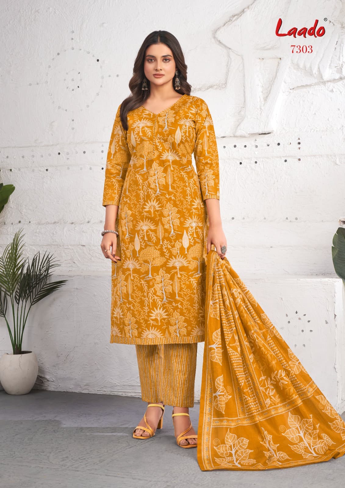 Vol 73 Laado Cotton Dress Material Wholesale Price