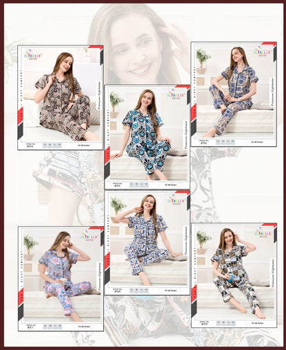 Vol 745 Belly Sinker Collar Night Suits Manufacturer Ahmedabad