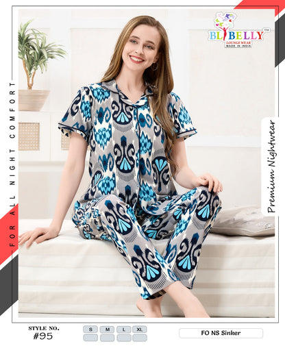 Vol 745 Belly Sinker Collar Night Suits Manufacturer Ahmedabad