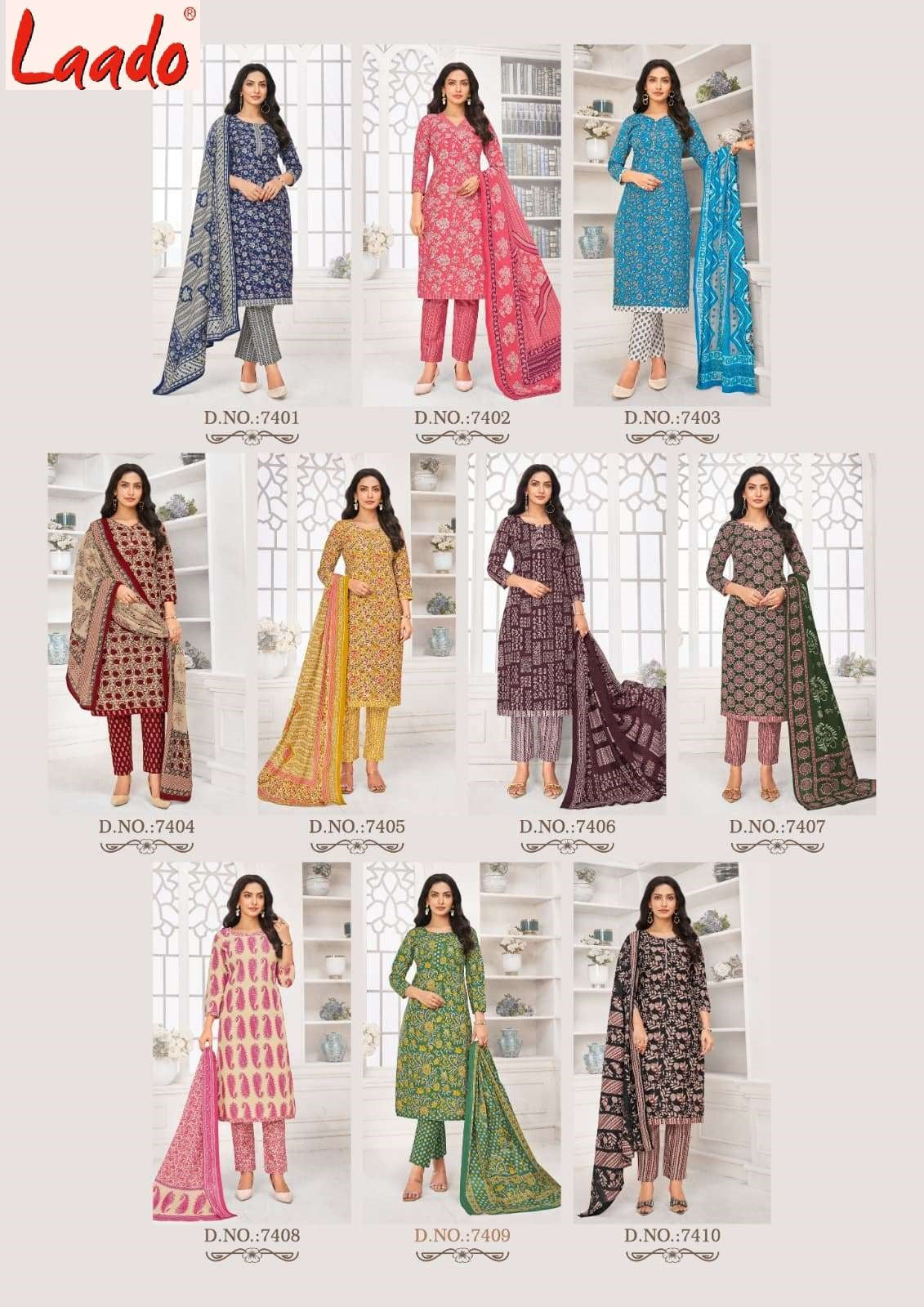 Vol 74 Laado Cotton Dress Material Manufacturer Ahmedabad