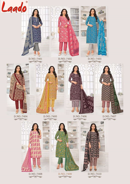Vol 74 Laado Cotton Dress Material Manufacturer Ahmedabad