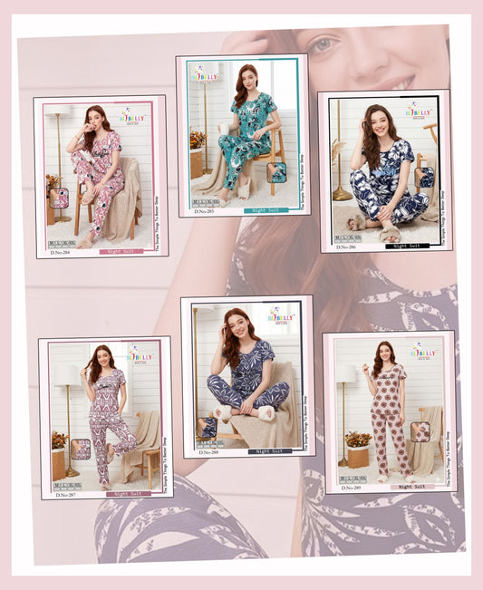 Vol 758 Belly Sinker Pyjama Night Suits Manufacturer India