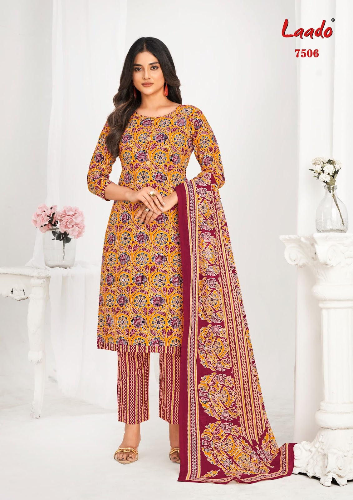 Vol 75 Laado Cotton Dress Material Manufacturer Ahmedabad