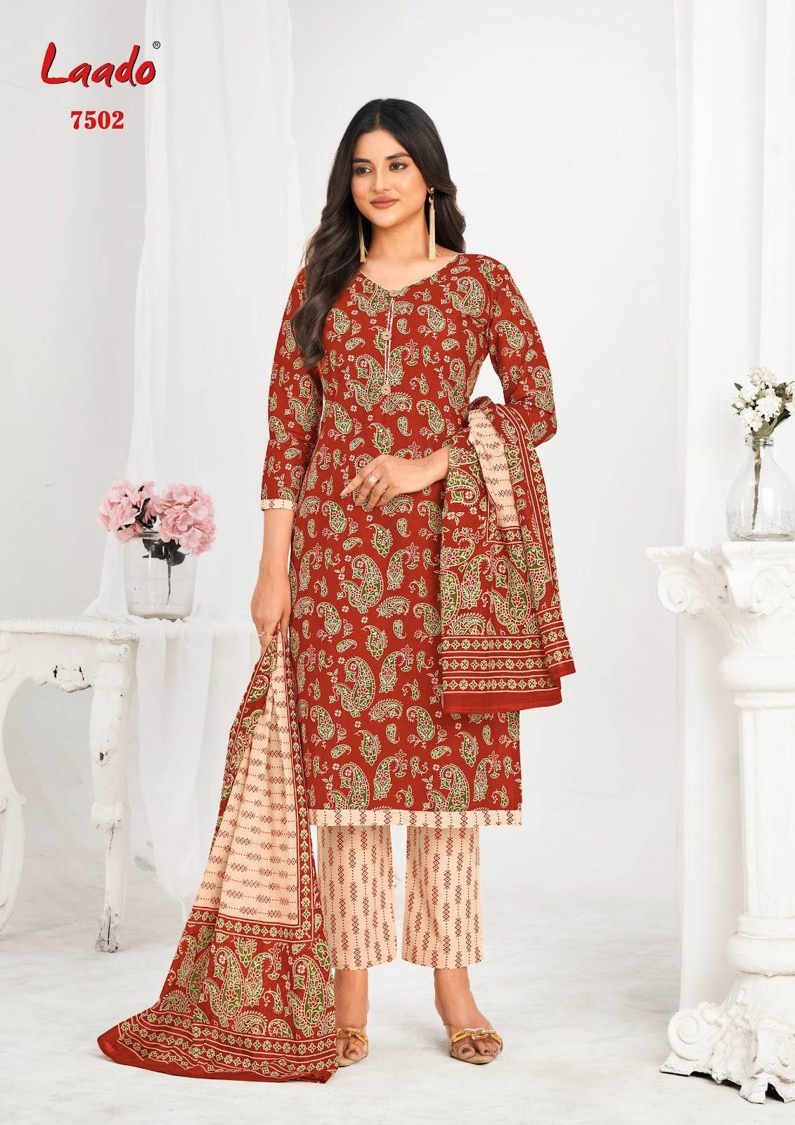 Vol 75 Laado Cotton Dress Material Manufacturer Ahmedabad