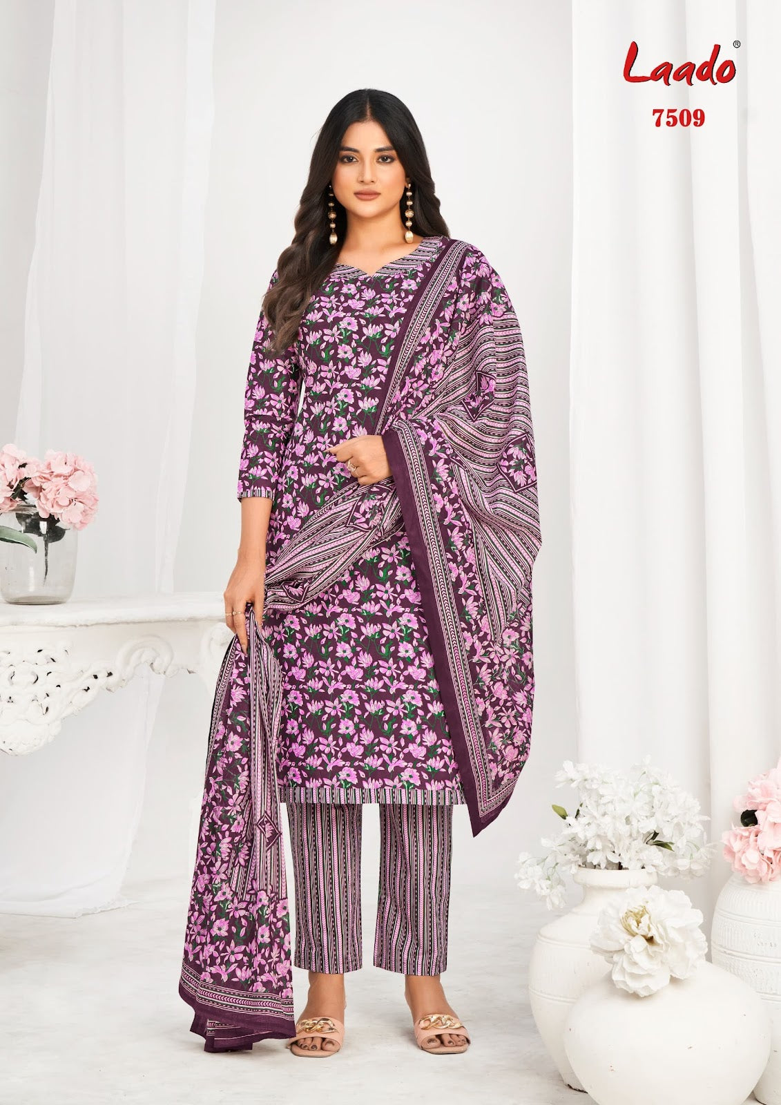 Vol 75 Laado Cotton Dress Material Manufacturer Ahmedabad