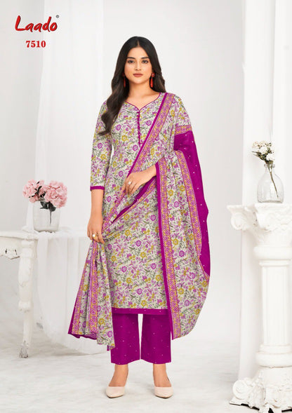 Vol 75 Laado Readymade Cotton Pant Suits Supplier Ahmedabad