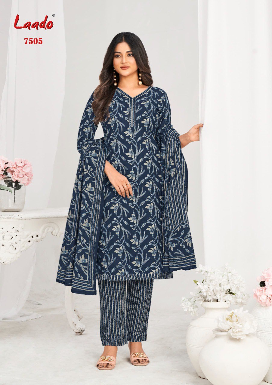 Vol 75 Laado Readymade Cotton Pant Suits Supplier Ahmedabad