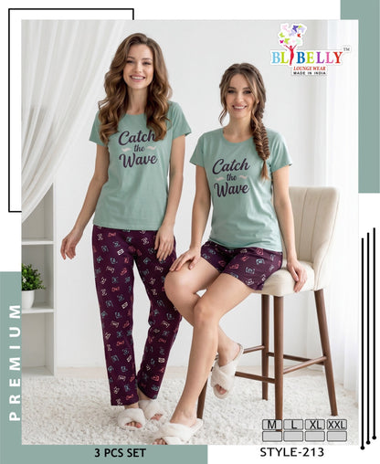 Vol 760 Belly Sinker Shorts Pyjama Night Suits Wholesaler Gujarat