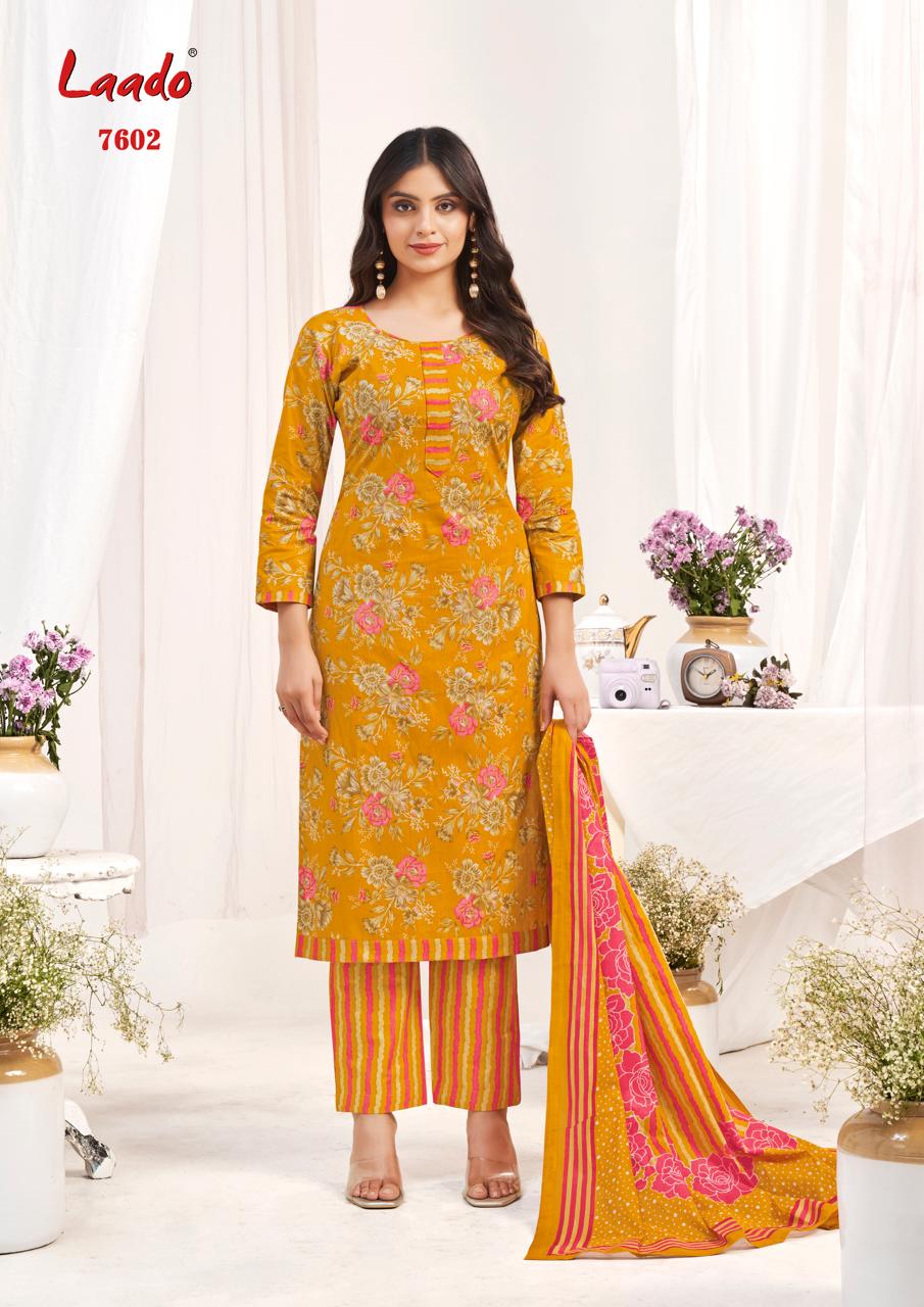 Vol 76 Laado Cotton Dress Material Wholesale