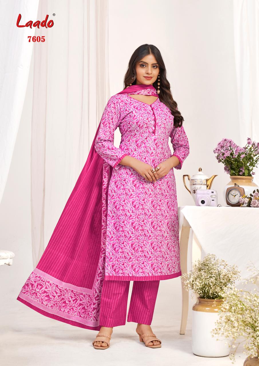 Vol 76 Laado Cotton Dress Material Wholesale