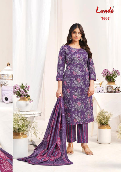Vol 76 Laado Cotton Dress Material Wholesale
