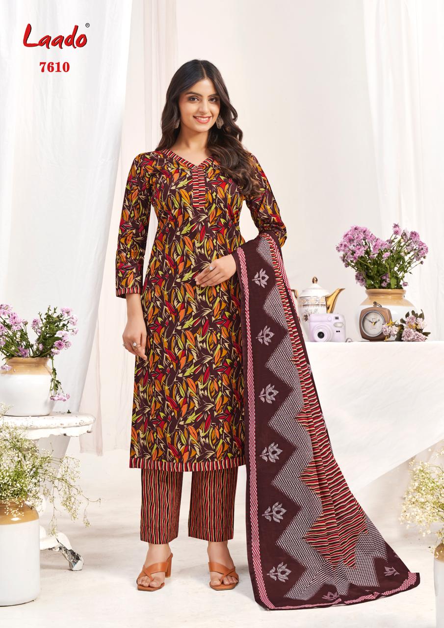 Vol 76 Laado Cotton Dress Material Wholesale