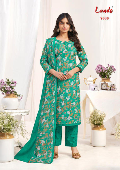 Vol 76 Laado Cotton Dress Material Wholesale