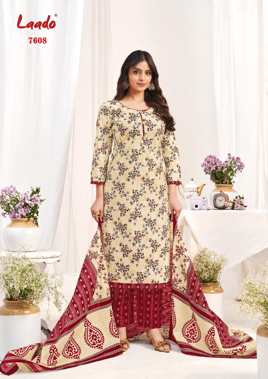 Vol 76 Laado Cotton Dress Material Wholesale