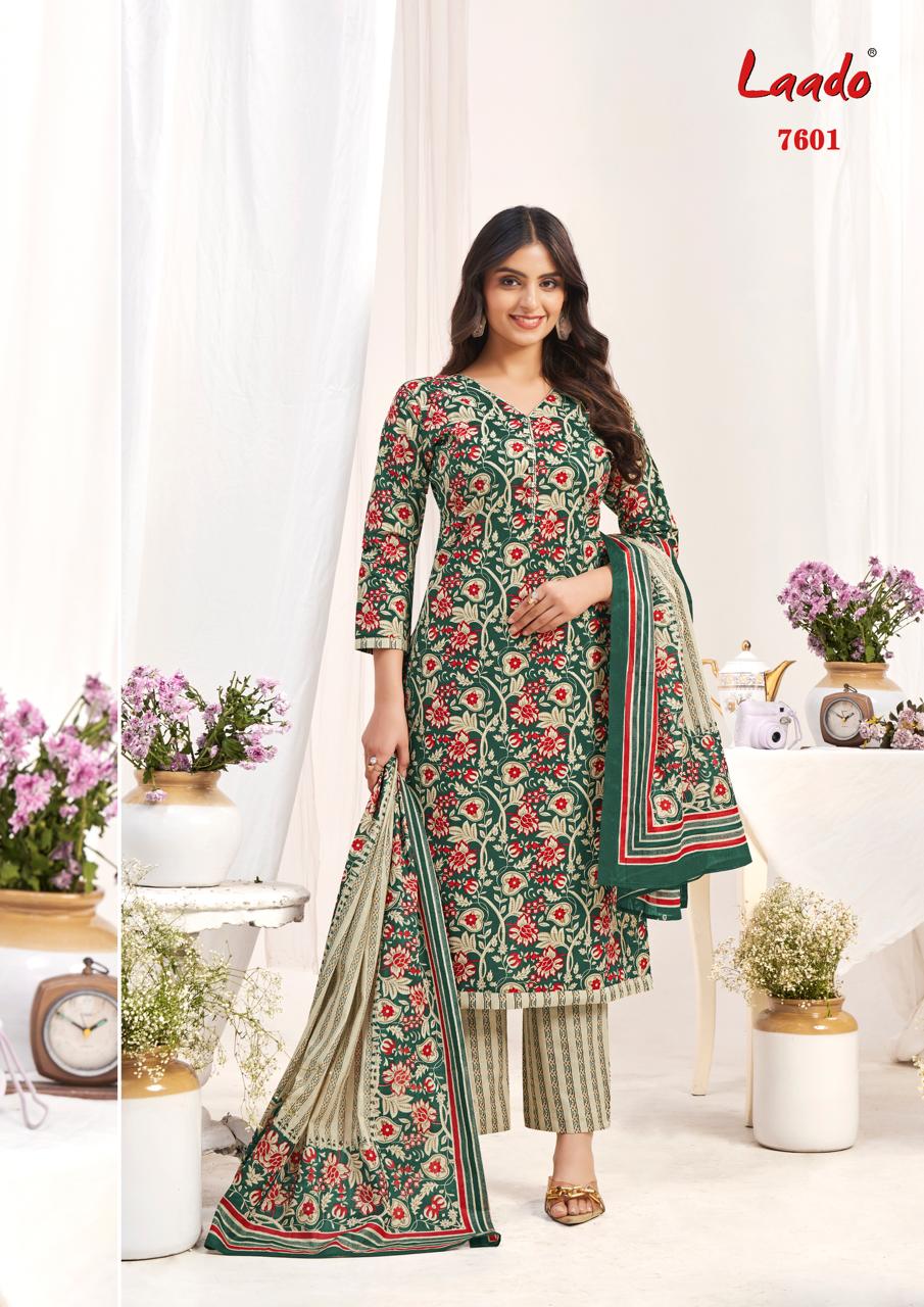 Vol 76 Laado Cotton Dress Material Wholesale