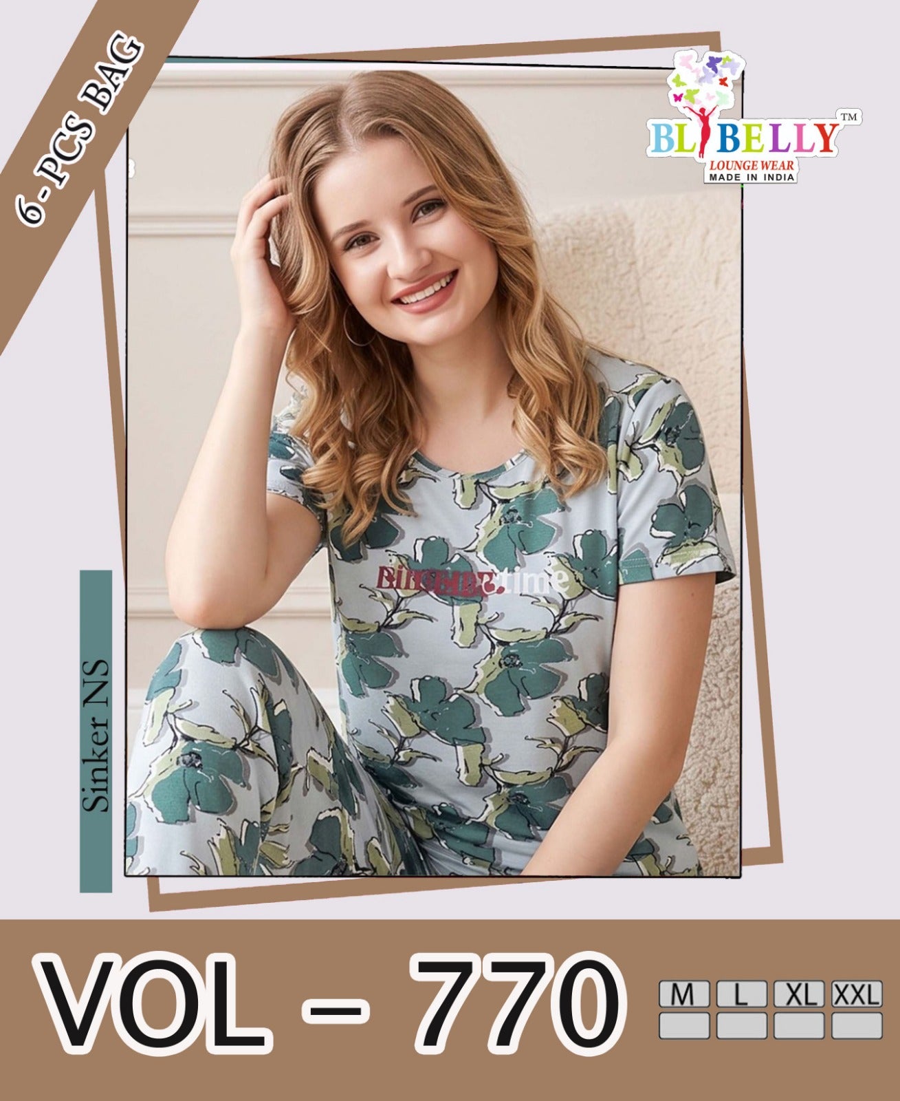 Vol 770 Belly Sinker Pyjama Night Suits Supplier Gujarat