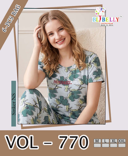 Vol 770 Belly Sinker Pyjama Night Suits Supplier Gujarat