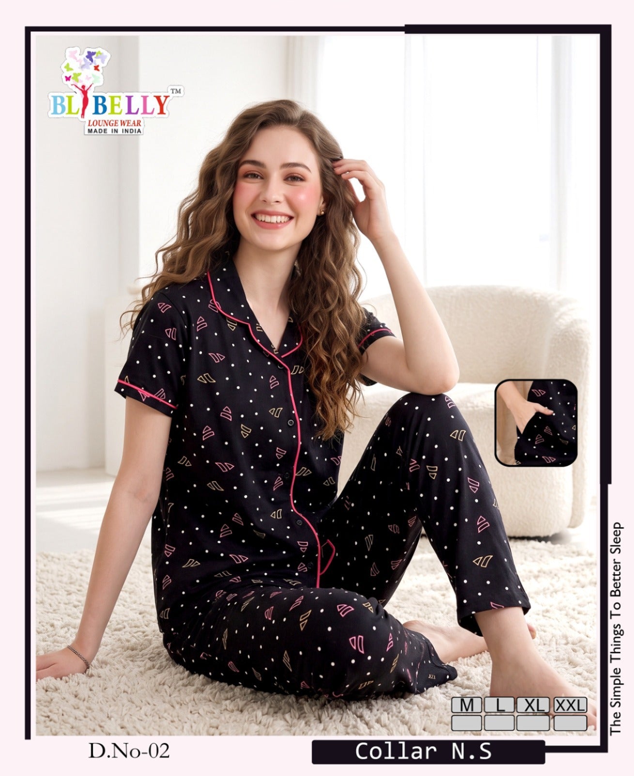 Vol 779 Belly Sinker Collar Night Suits Supplier India