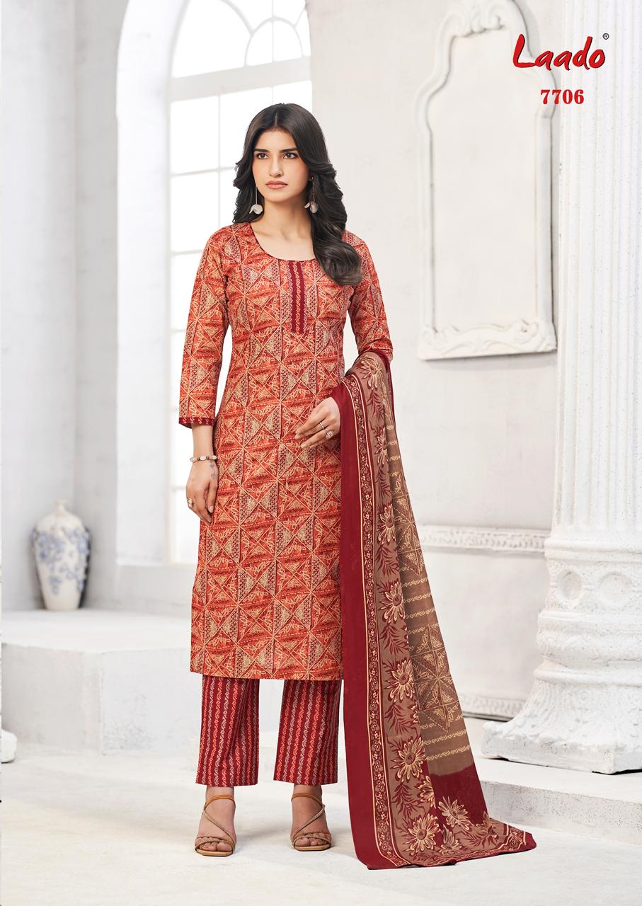 Vol 77 Laado Cotton Dress Material Supplier Gujarat