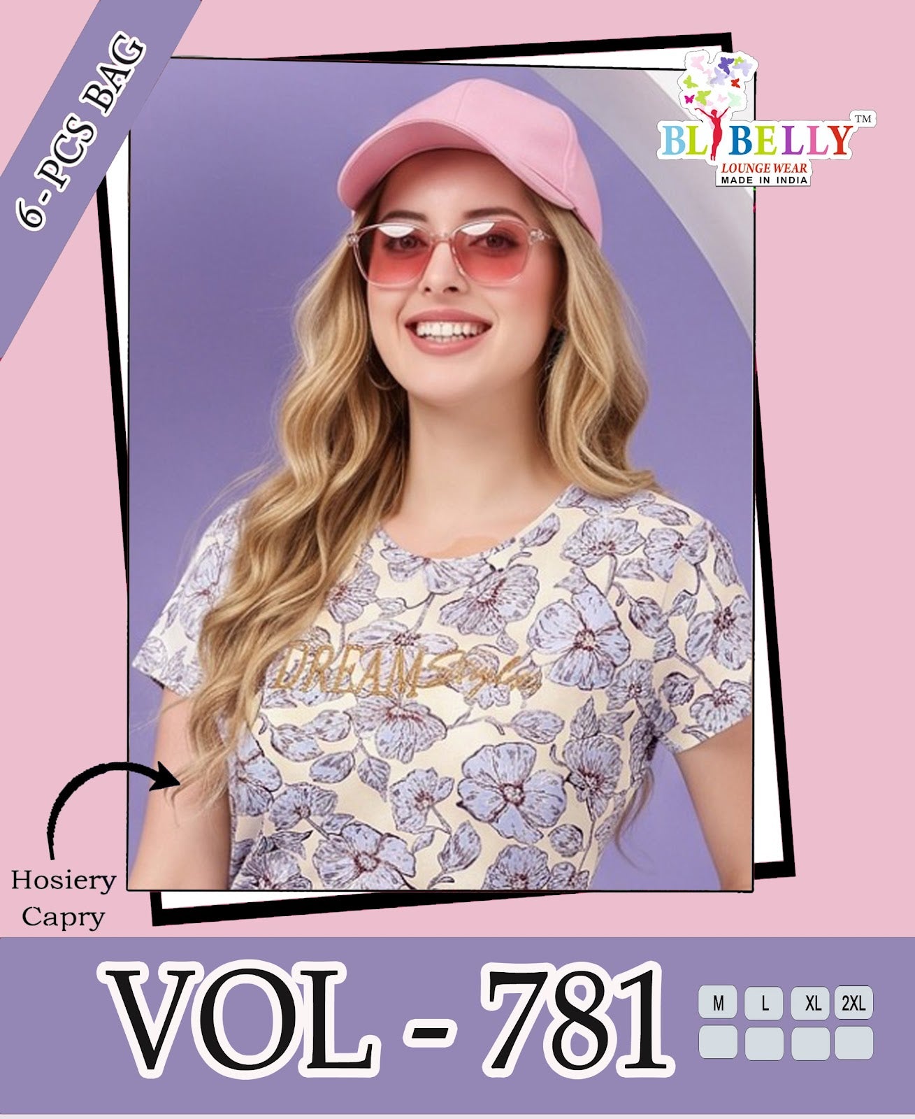 Vol 781 Belly Hosiery Capri Night Suits Wholesaler Ahmedabad