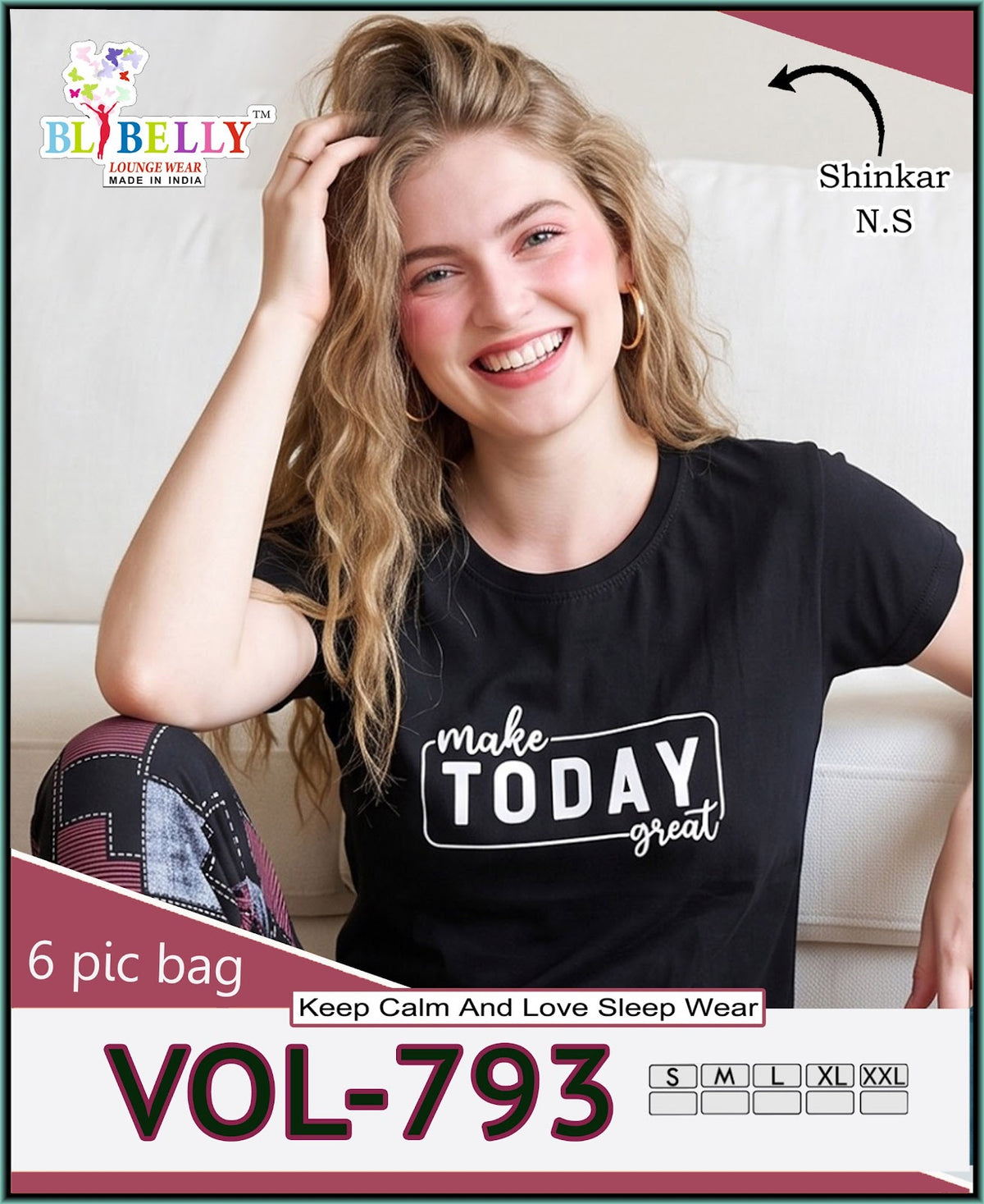 Vol 793 Belly Sinker Pyjama Night Suits Wholesale Rate