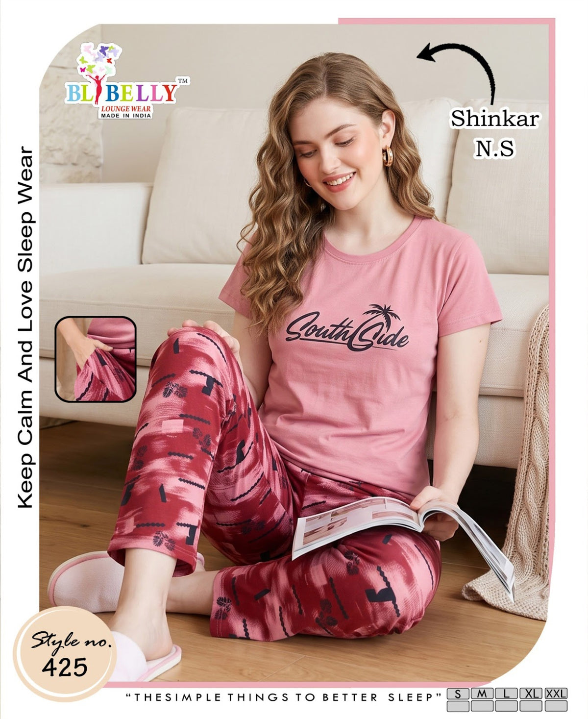 Vol 793 Belly Sinker Pyjama Night Suits Wholesale Rate