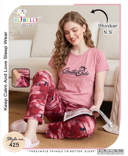Vol 793 Belly Sinker Pyjama Night Suits Wholesale Rate
