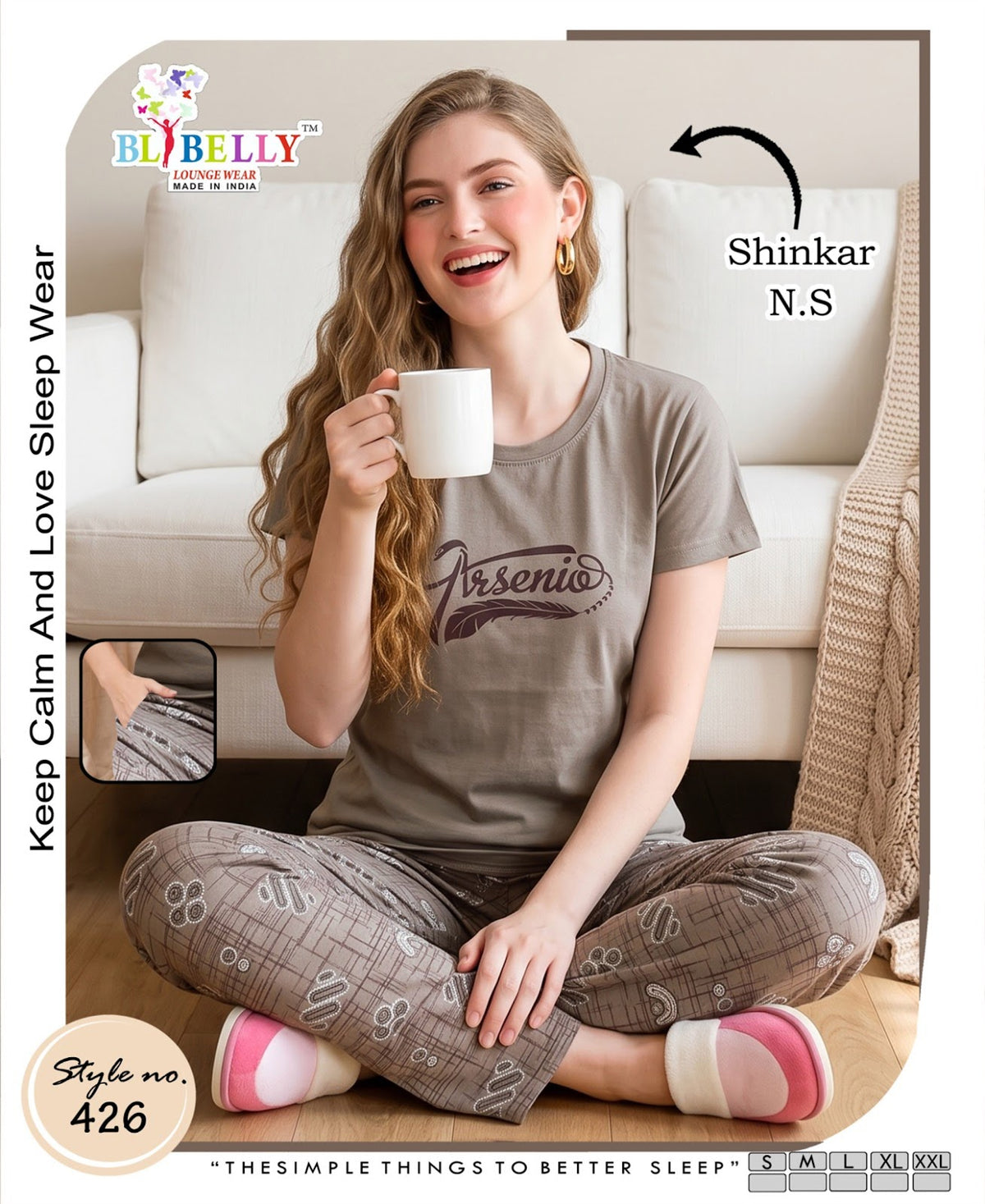 Vol 793 Belly Sinker Pyjama Night Suits Wholesale Rate