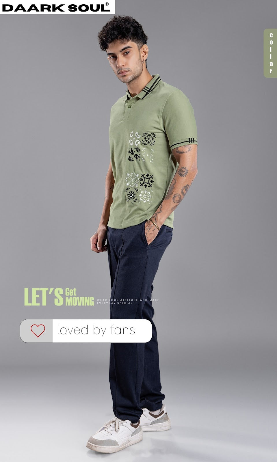 Vol 79 Collar Style Daark Soul Interlock Mens Tshirts Exporter India