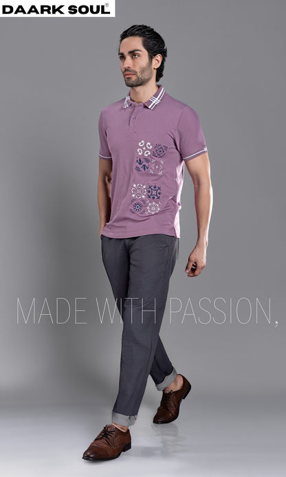 Vol 79 Collar Style Daark Soul Interlock Mens Tshirts Exporter India