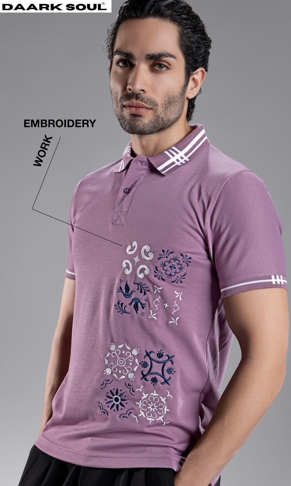 Vol 79 Collar Style Daark Soul Interlock Mens Tshirts Exporter India