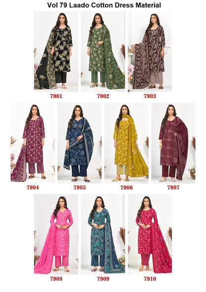 Vol 79 Laado Cotton Dress Material Exporter Gujarat