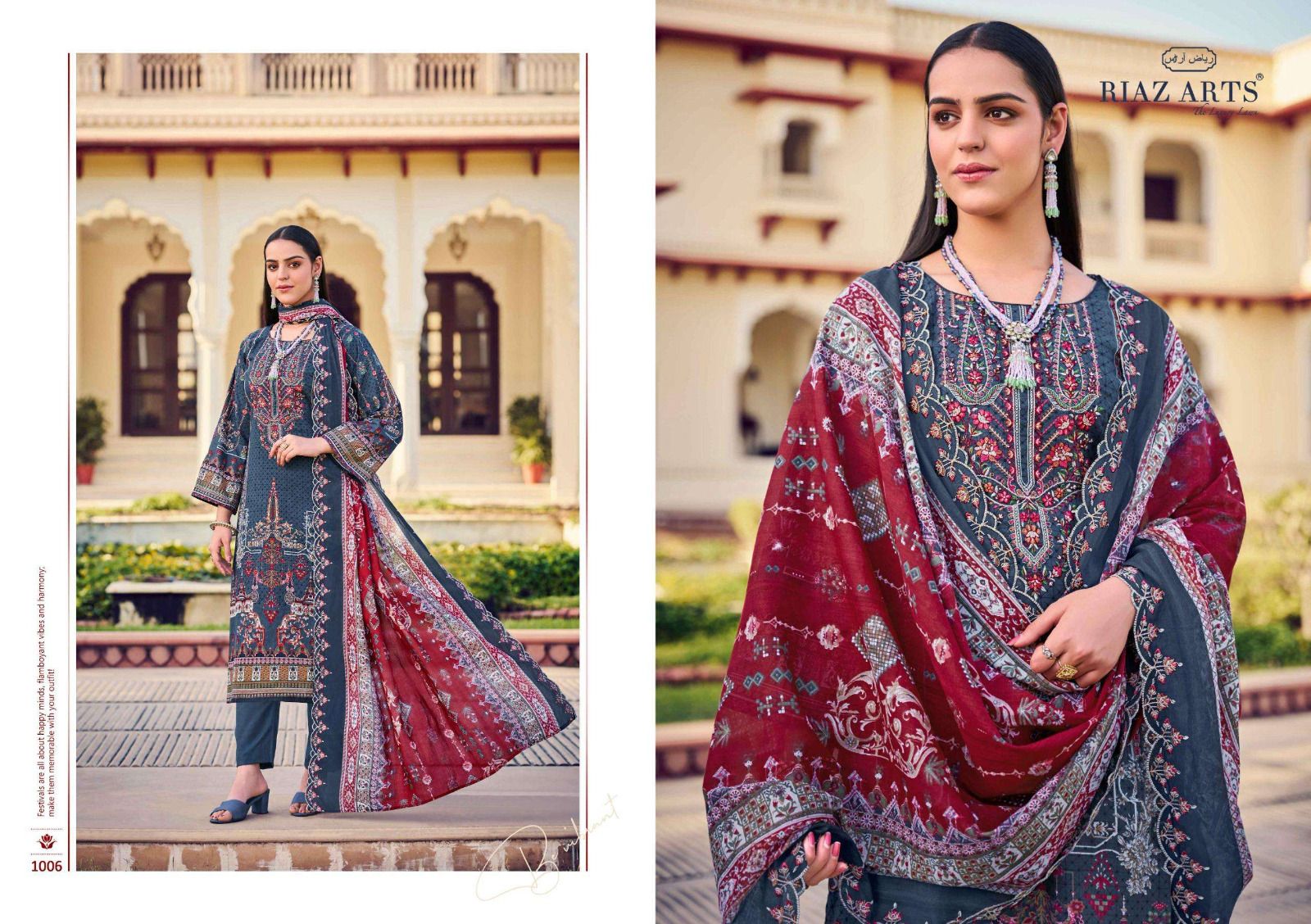 Vol 7 Bin Saeed Riaz Art Pure Cotton Karachi Salwar Suits Supplier Ahmedabad