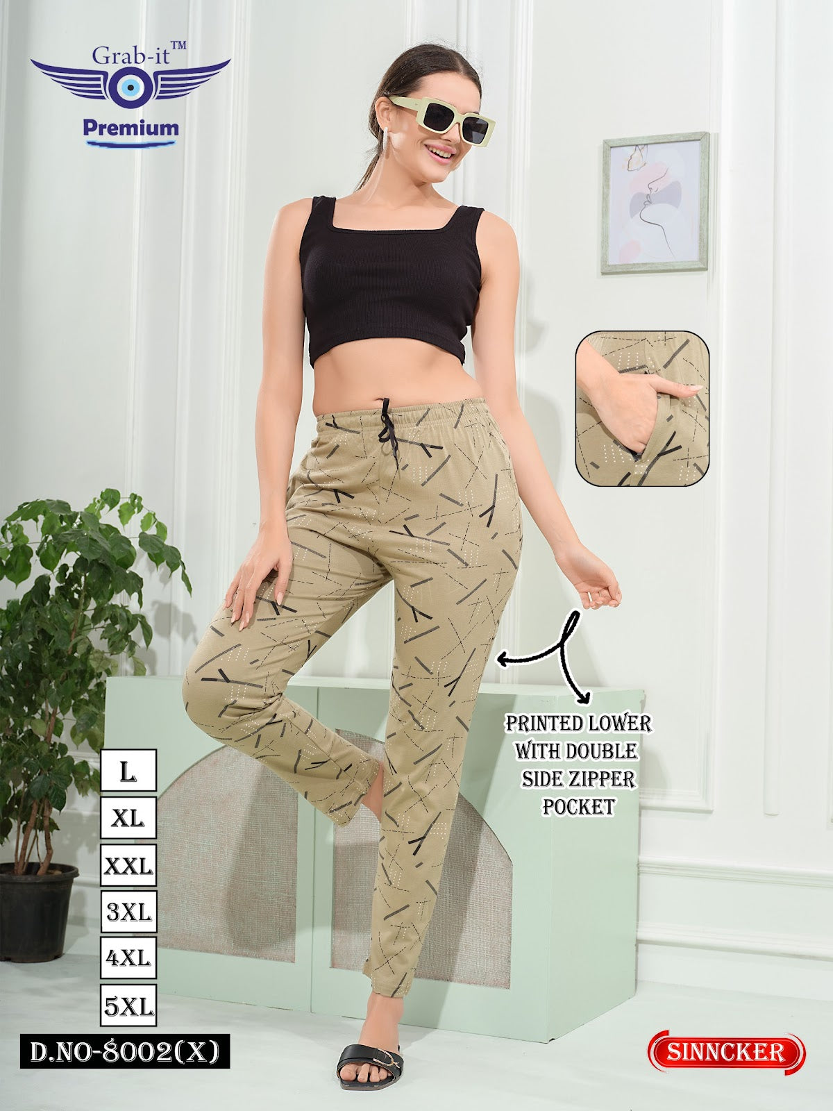Vol 8002 X Printed Grab It Sinker Women Night Lower Wholesale Rate