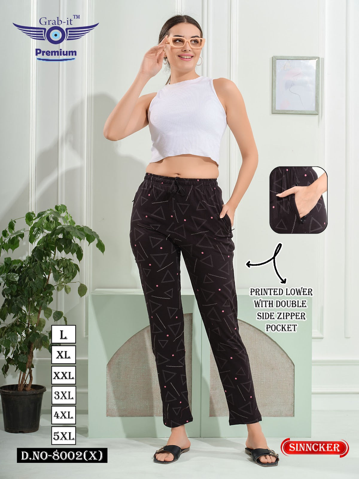 Vol 8002 X Printed Grab It Sinker Women Night Lower Wholesale Rate