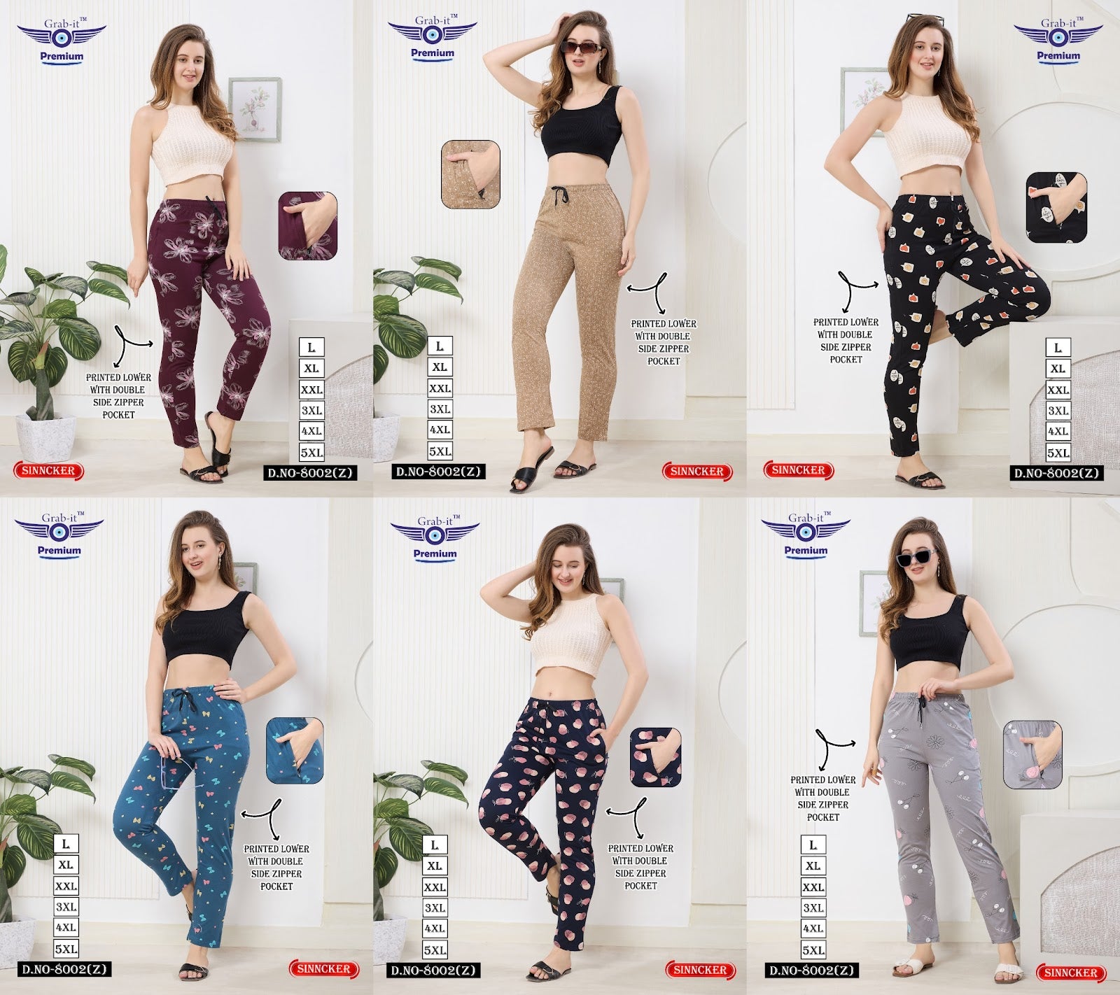 Vol 8002 Z Grab It Sinker Women Night Lower Supplier Ahmedabad