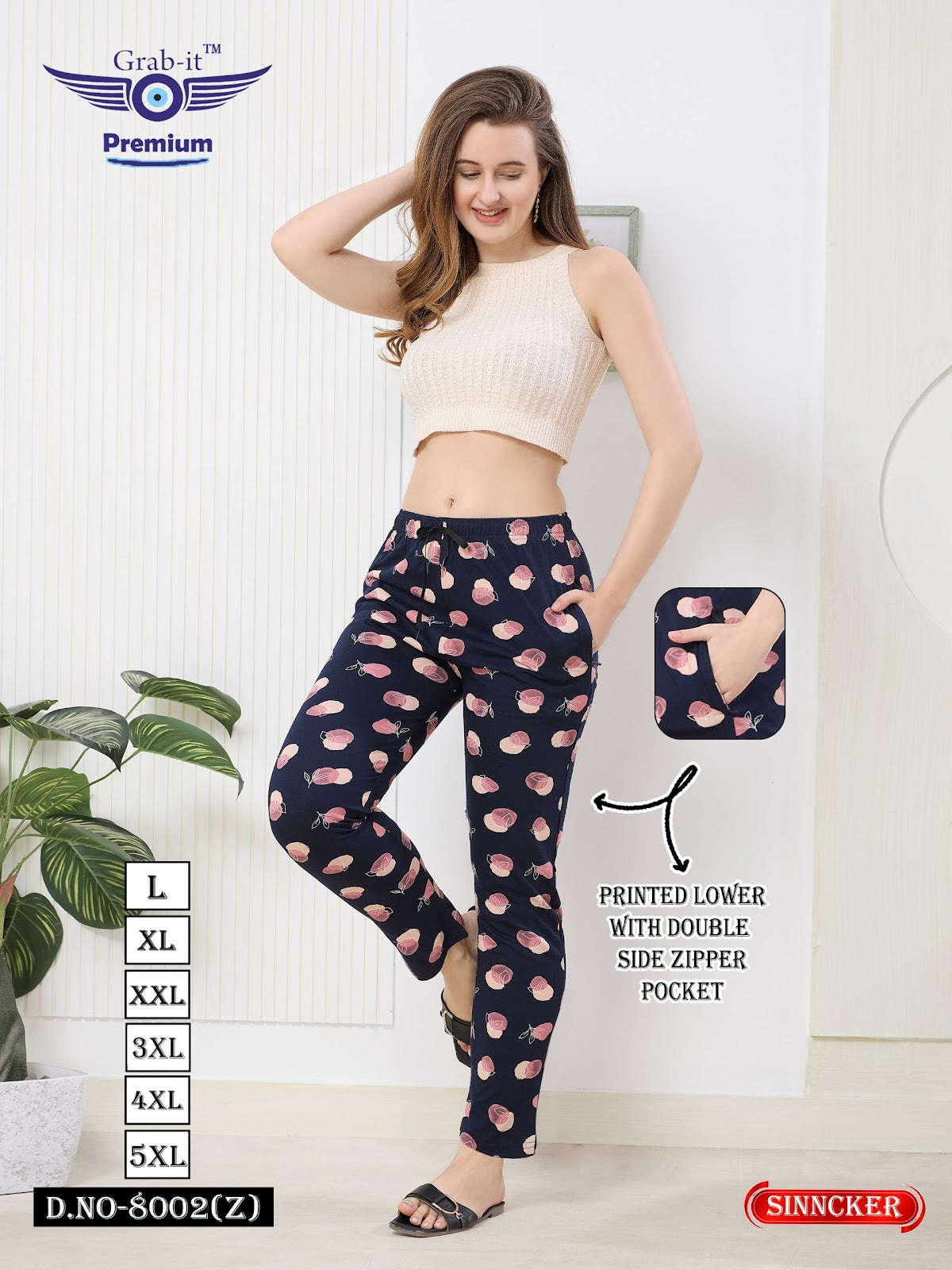 Vol 8002 Z Grab It Sinker Women Night Lower Supplier Ahmedabad