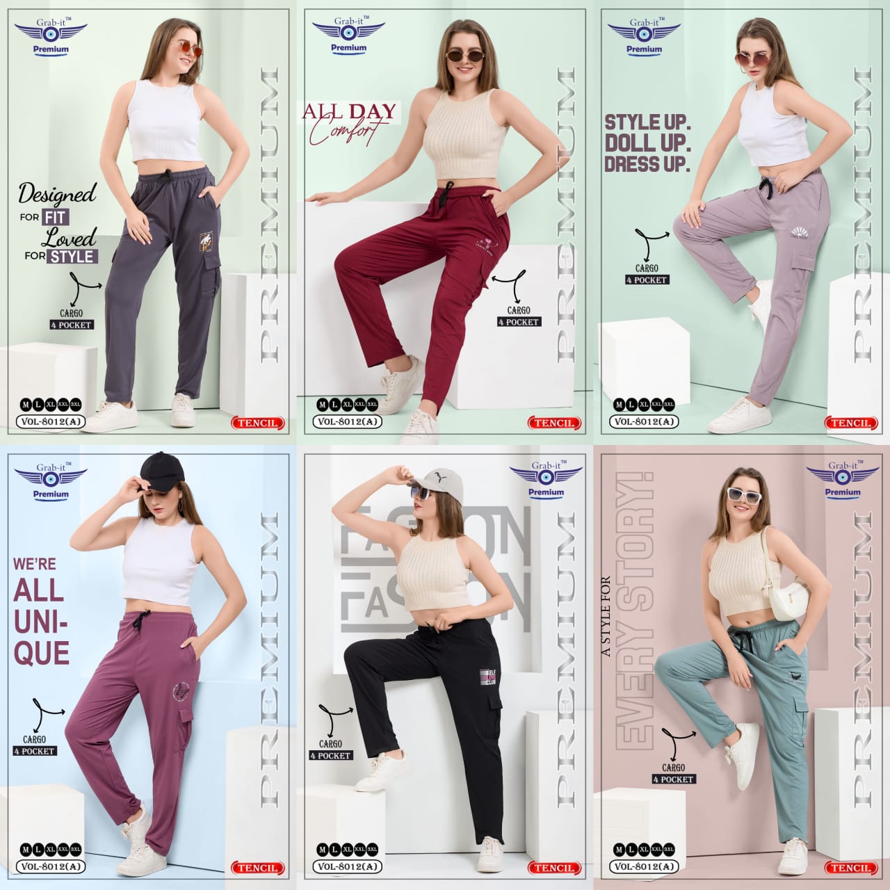 Vol 8012 A Grab It Tencil Women Cargo Pants Supplier Ahmedabad