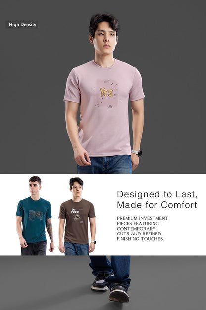 Vol 807 To 814 Sticker Style High Density Lycra Mens Tshirts Wholesale