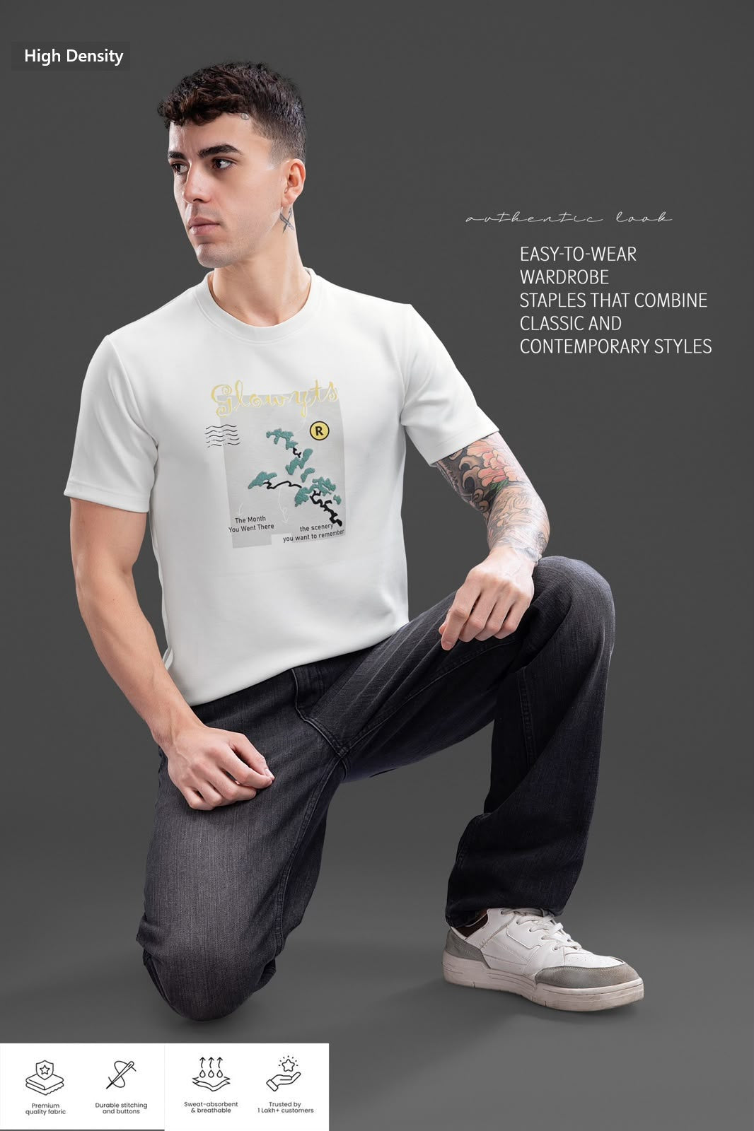 Vol 807 To 814 Sticker Style High Density Lycra Mens Tshirts Wholesale