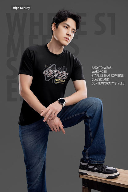 Vol 807 To 814 Sticker Style High Density Lycra Mens Tshirts Wholesale