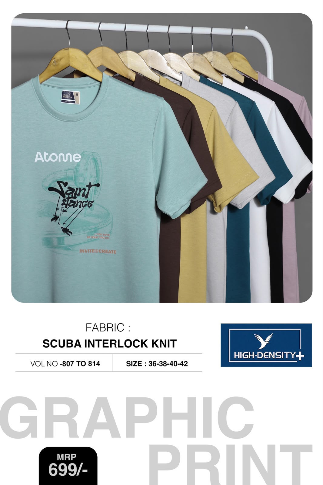 Vol 807 To 814 Sticker Style High Density Lycra Mens Tshirts Wholesale